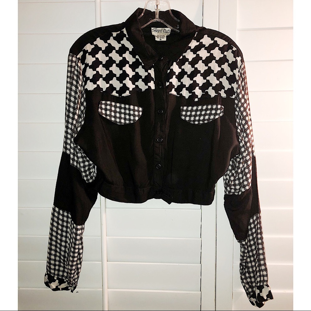 Vintage cropped blouse